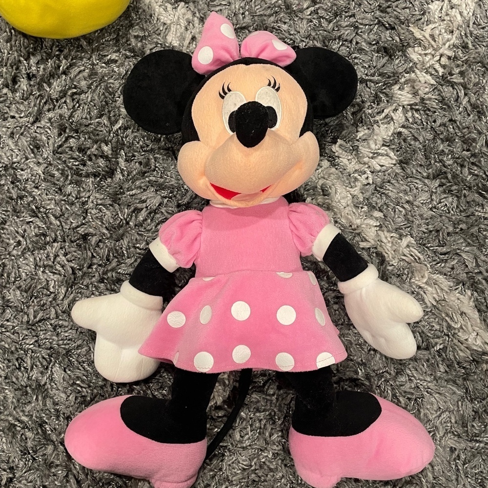 Disney 27” Mickey Mouse and 22” Minnie Mouse Plush Stuffed Animal Set - Picture 2 of 11